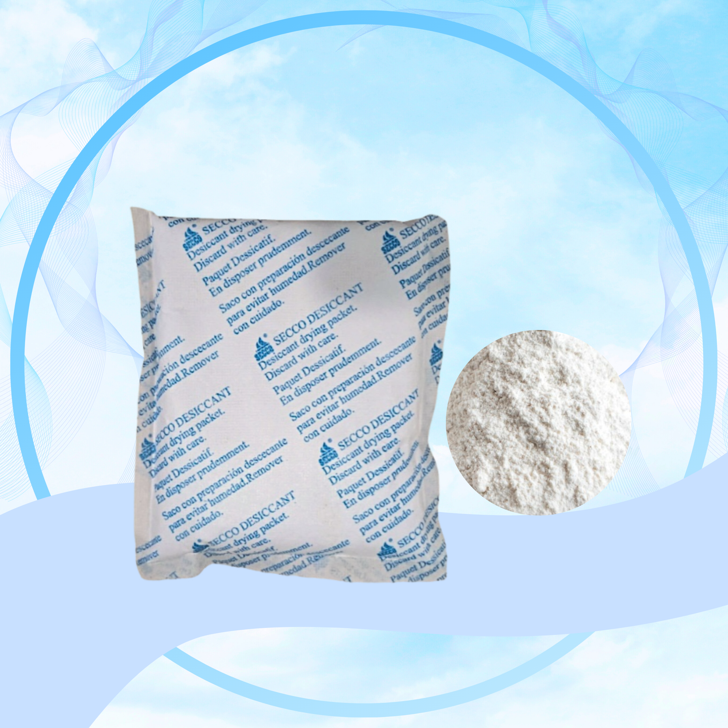 BỘT HÚT ẨM SECCO GÓI 100GRAM