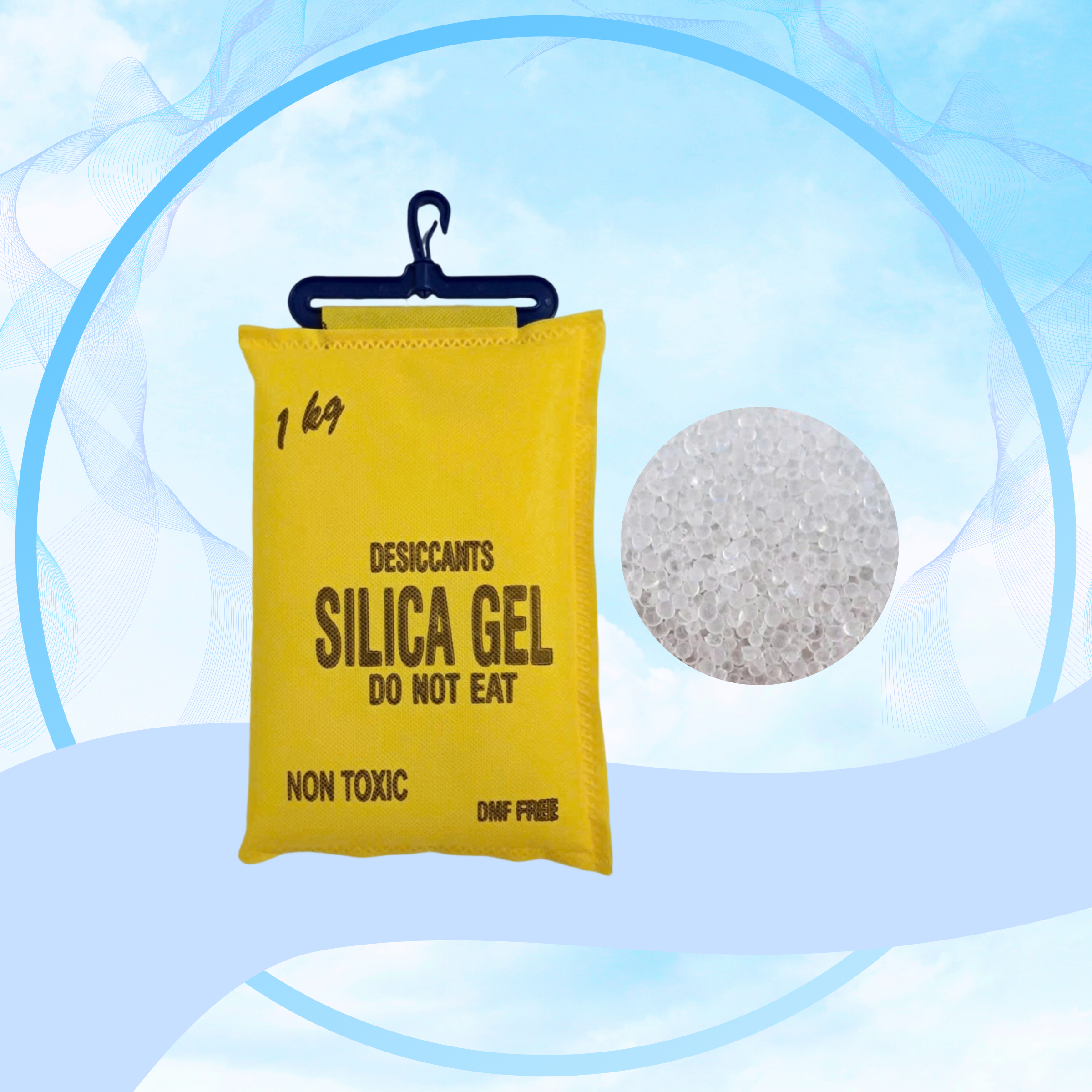 DÂY TREO HÚT ẨM SILICAGEL SECCO 1KG/1 TÚI