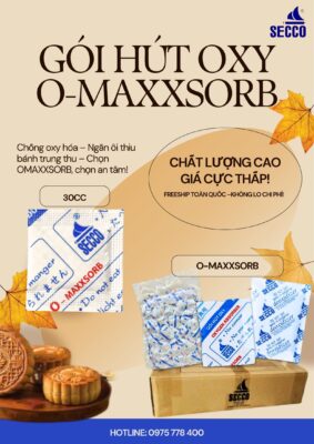 Gói hút oxy – bảo vệ thương hiệu bánh.