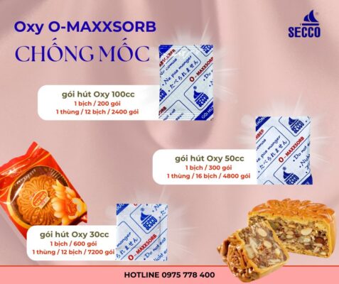 Gói hút oxy phù hợp mọi loại bánh Trung thu.